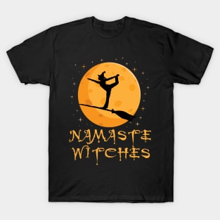 'Namaste Witches' Cute Witch Halloween T-Shirt